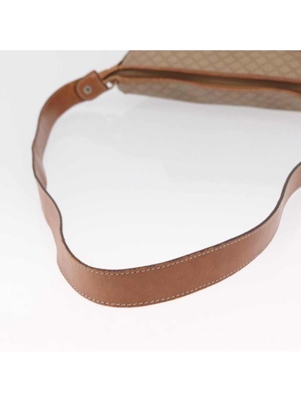 Authentic CELINE Macadam Canvas Shoulder Bag PVC Beige Gold - Picture 14 of 16